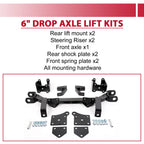 6" Drop Axle Lift Kit for EZGO Golf Cart TXT (1994.5–2001.5)