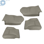 Set of 2 Front Row Seat Covers for Dodge Ram 1500 2500 3500 (1998–2002) Gray Leather