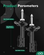Front Shock Absorbers for Chevy Malibu (2004–2012) & Pontiac G6 (2005–2010)