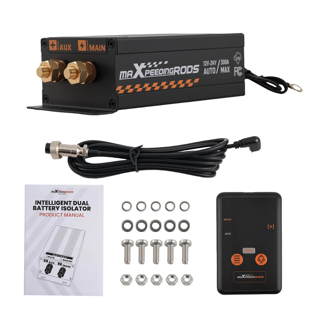 Dual Battery Smart Isolator Kit for Universal 12V 24V