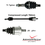 Heavy Duty Chromoly Steel Axle Shaft for Can-Am Maverick (2013–2015)
