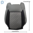 Front Driver Lean Seat Cover for Toyota Tundra (2014–2021) Gray/Black