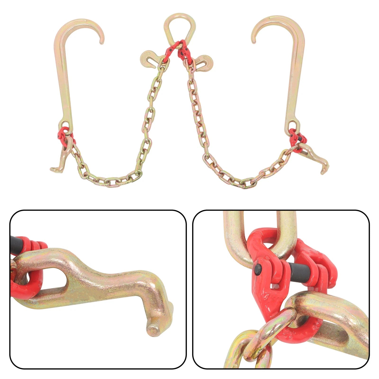 2X T J Hook Double Limb Hook for Chain (5/16in, 2ft)