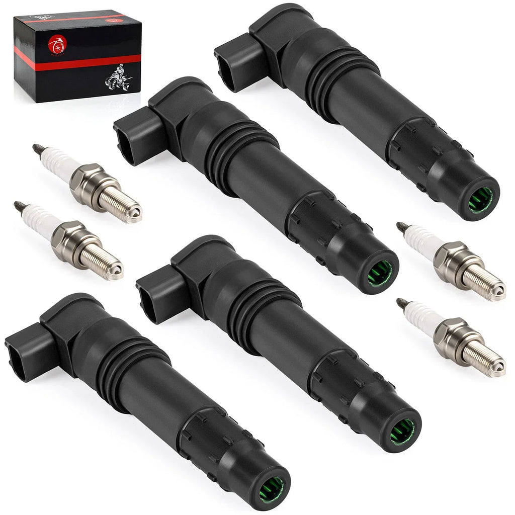 4pcs Ignition Coils & Iridium Plugs for Suzuki GSX-R600/750/1000 (2004-2010)