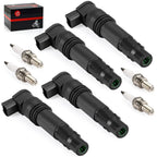 4pcs Ignition Coils & Iridium Plugs for Suzuki GSX-R600/750/1000 (2004-2010)