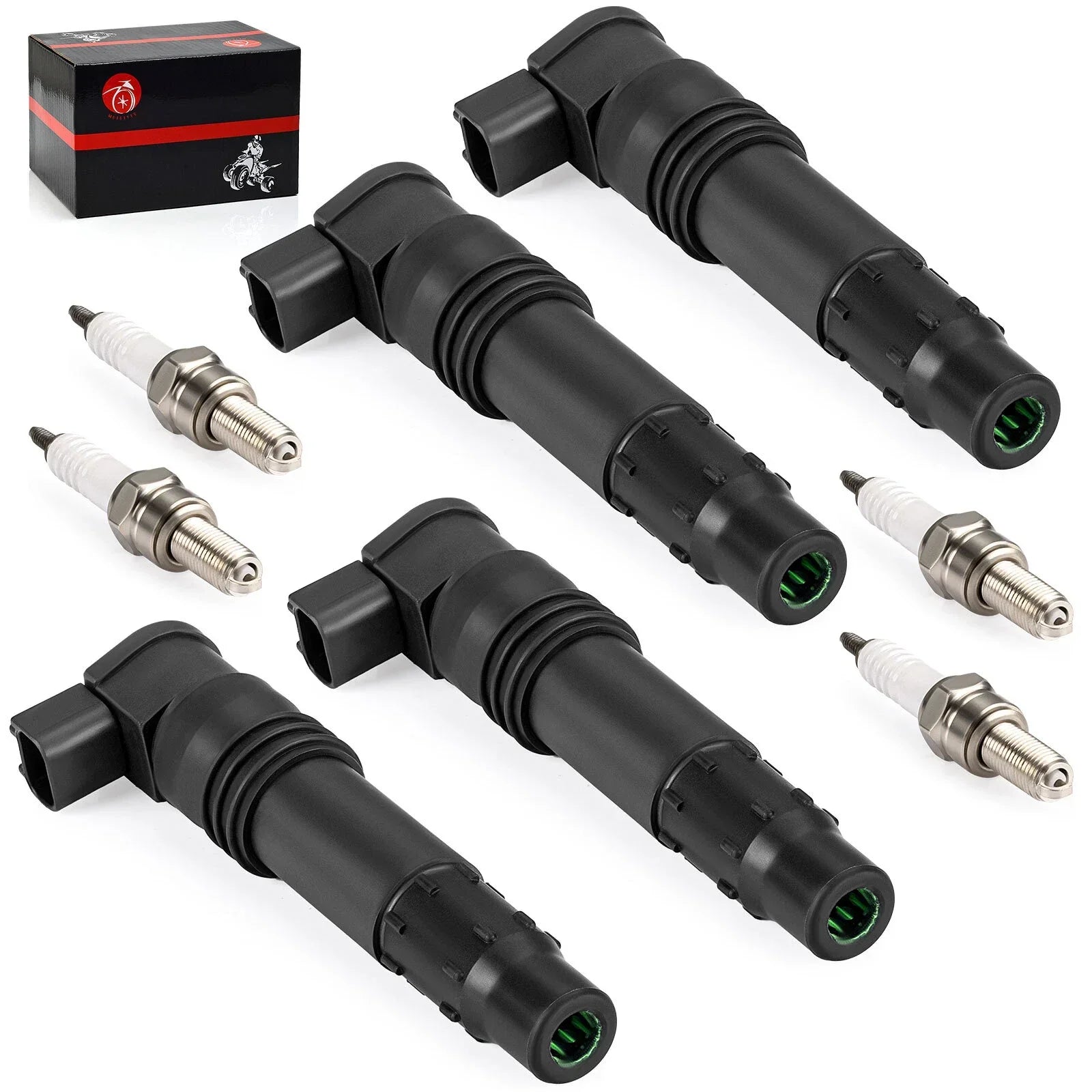 4pcs Ignition Coils & Iridium Plugs for Suzuki GSX-R600/750/1000 (2004-2010)