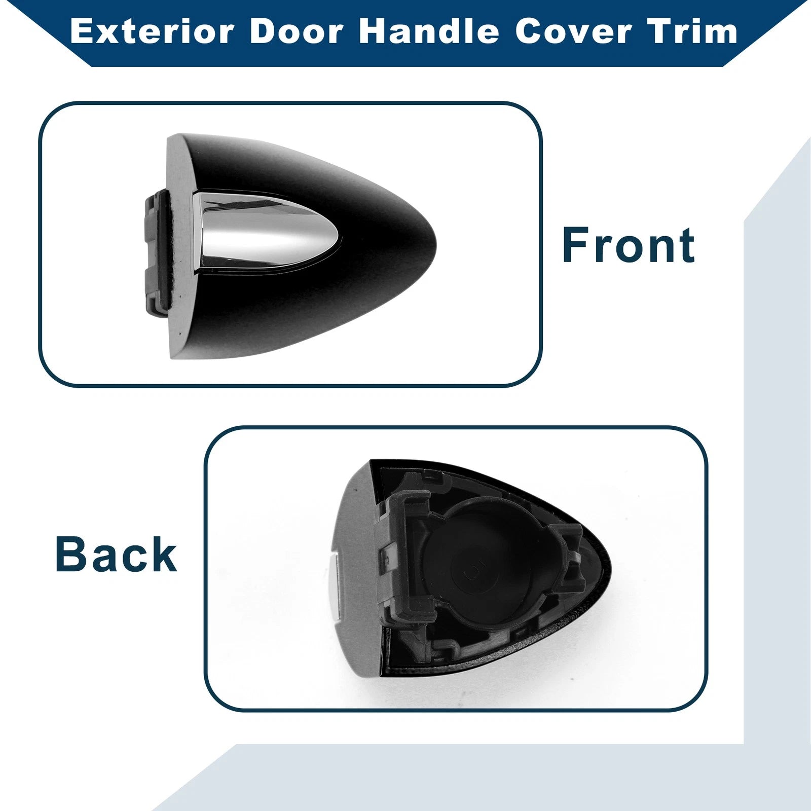 Exterior Door Handle Cover Trim for Buick LaCrosse (2017–2019) Matte Black
