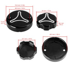 Brake & Clutch Cap Kit - Black for Ducati Streetfighter V2 V4 Hyper 950 1100 SP