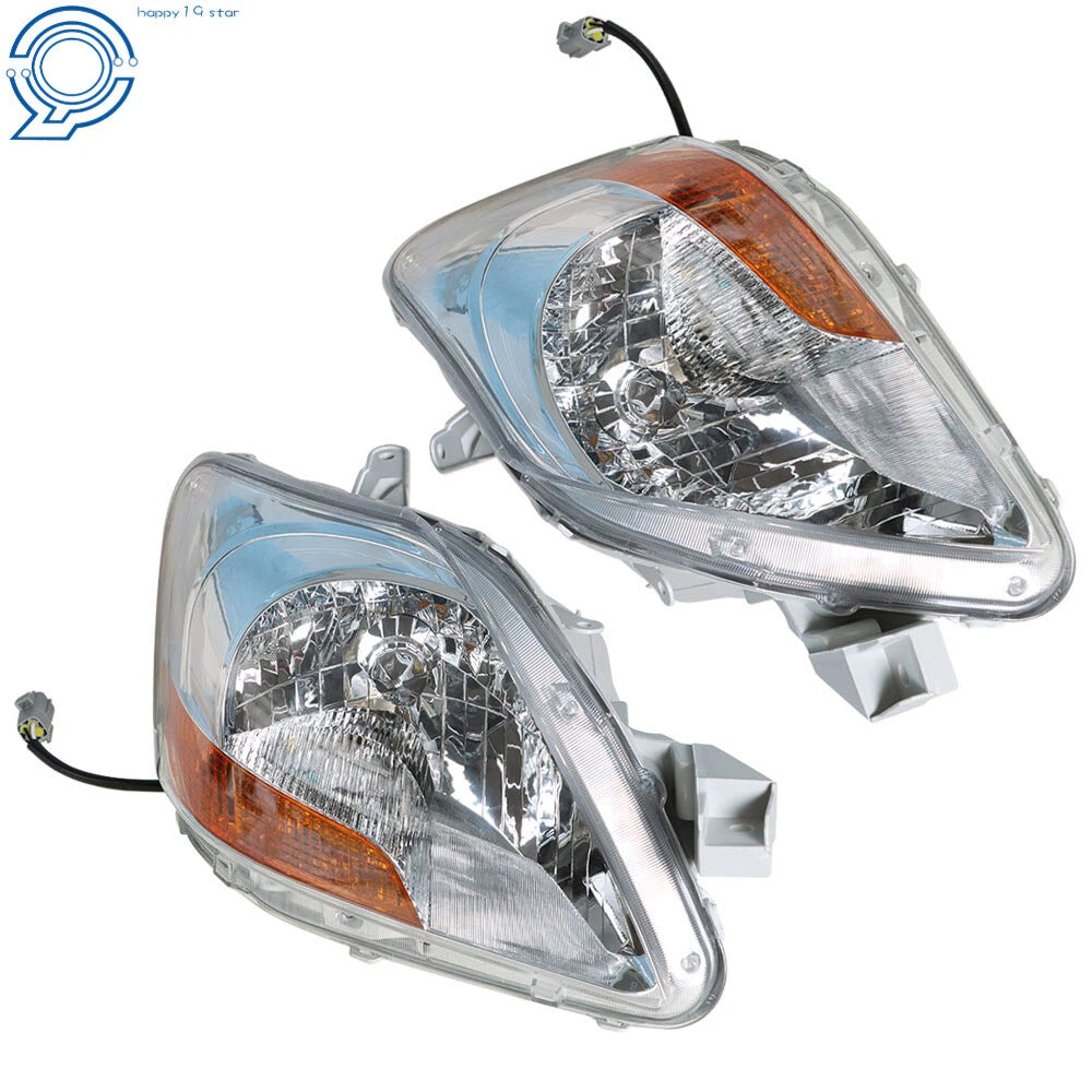Set of 2 Halogen Headlights for Toyota Yaris Sedan (2007–2011)