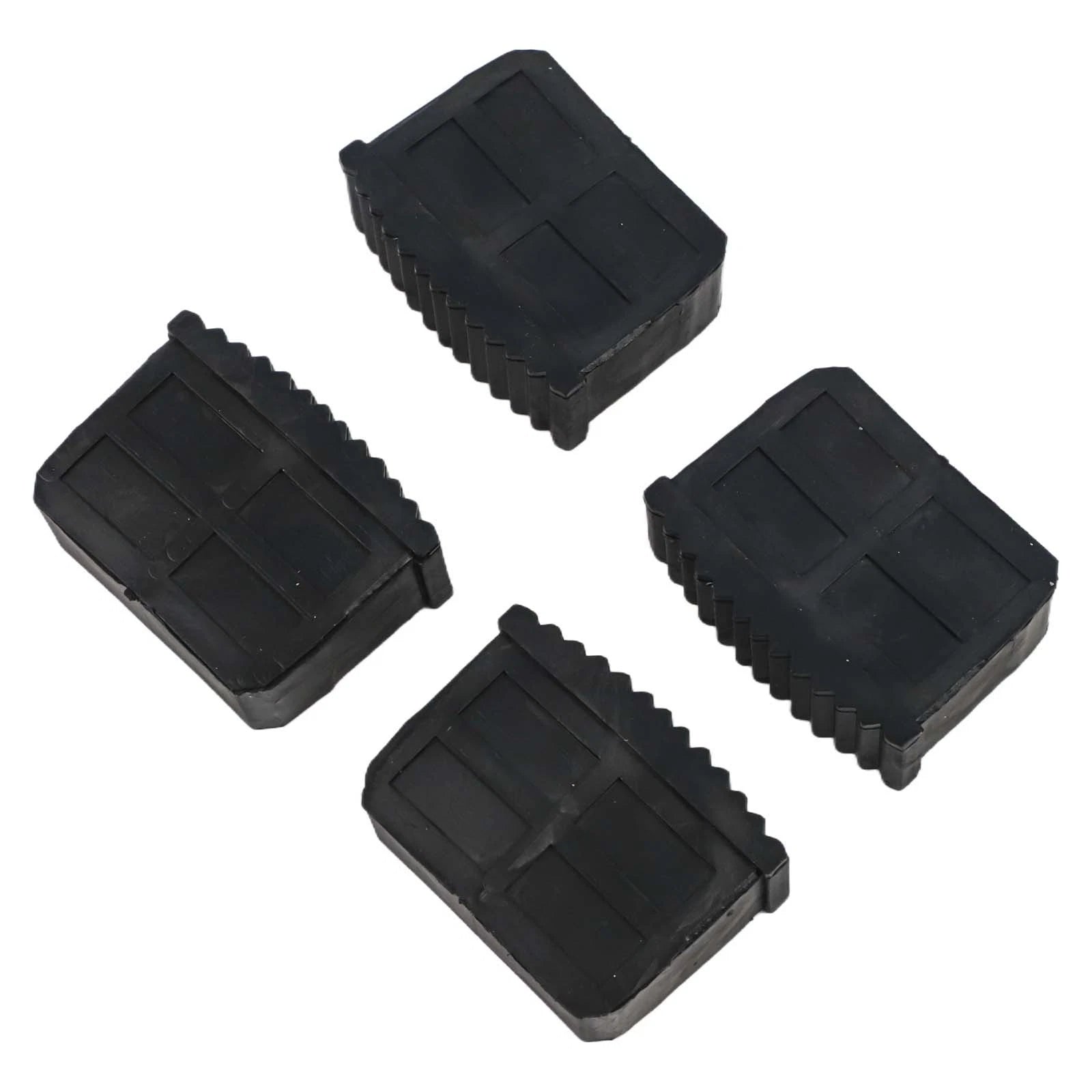 Set of 4 Rubber Non-Slip Ladder Leg Covers for Safe Climbing Experience