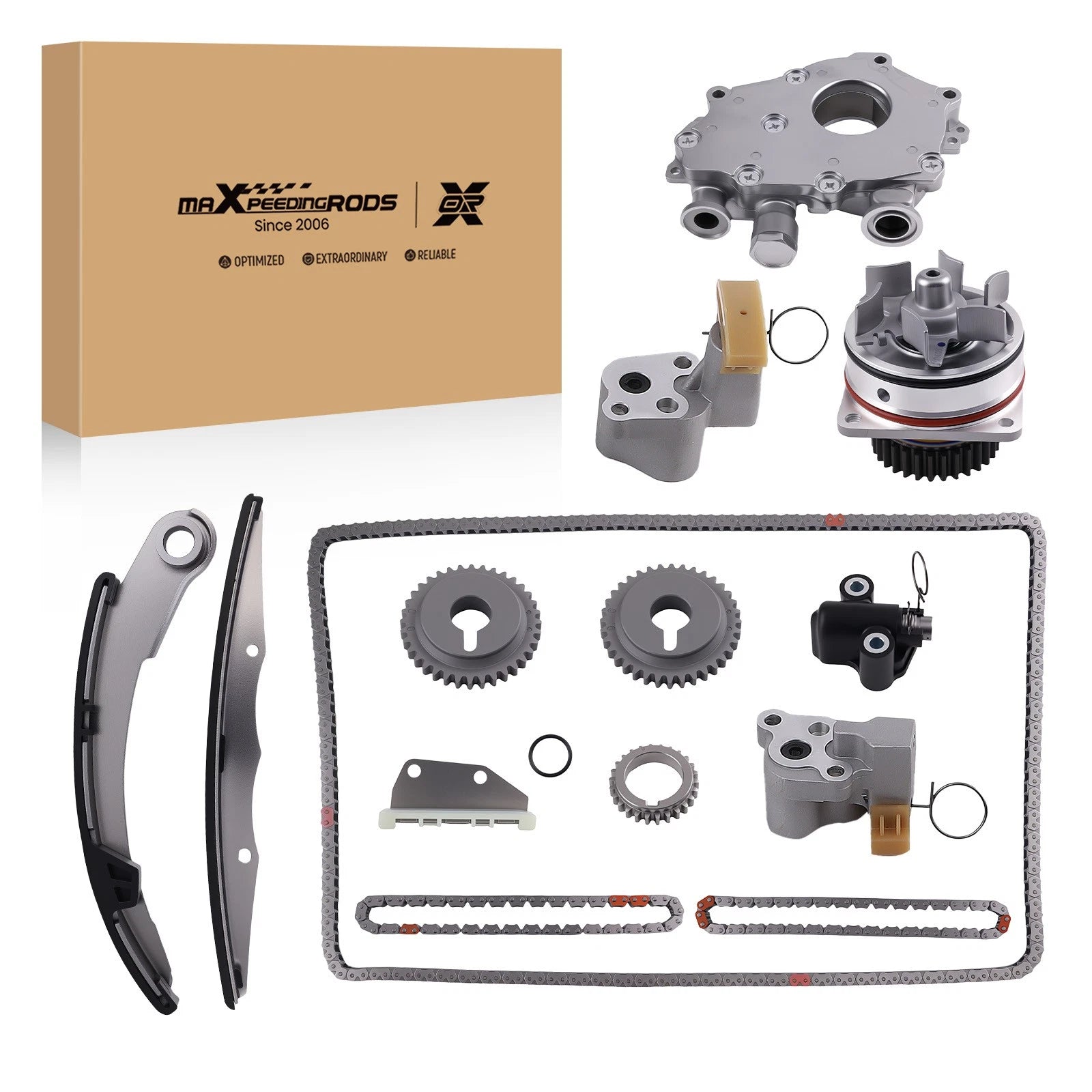 Timing Chain Kit & Water Pump Oil Pump for Nissan Frontier Pathfinder Xterra (2005–2019)