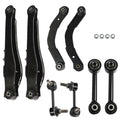 Set of 8 Rear Upper Lower Control Arms Sway Bar Links for Jeep Compass (2007–2009)