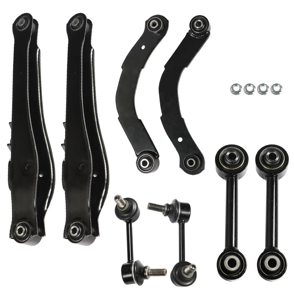 Set of 8 Rear Upper Lower Control Arms Sway Bar Links for Jeep Compass (2007–2009)