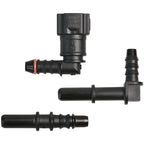 Fuel Quick Connect Fitting Set of 3 for 6mm Nylon Tube 8mm Rubber Hose