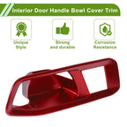 Interior Door Handle Bowl Cover Trim for Honda Accord (2023-2025) 4 x Red ABS