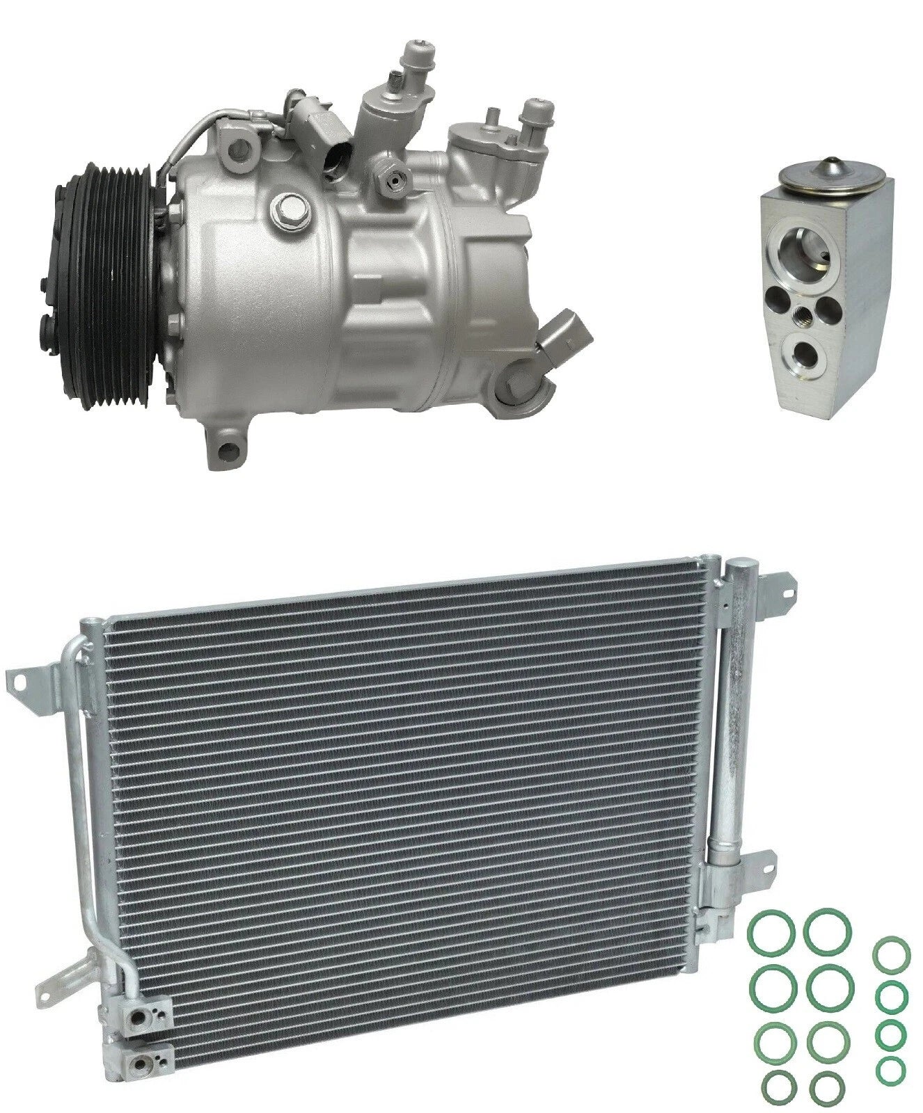 AC Compressor Kit with Condenser for Volkswagen Beetle 1.8L (2017-2017)