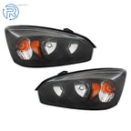 Pair of Black Housing Replacement Headlights for Chevy Malibu (2004–2008)