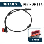 2pcs Rear Side ABS Wheel Speed Sensor for Mercedes-Benz CLS550 (2012–2018) No.A2129050400