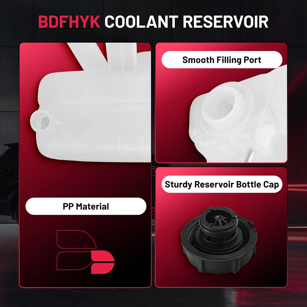 Coolant Tank w/Cap for Mercury Sable (2000–2005) & Ford Taurus (2000–2007) 603-203