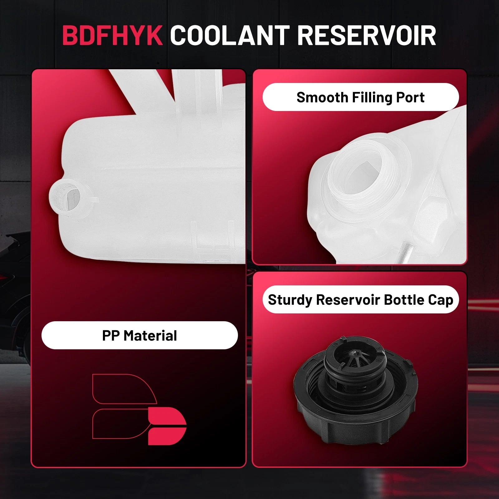 Coolant Tank w/Cap for Mercury Sable (2000–2005) & Ford Taurus (2000–2007) 603-203