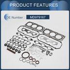 Cylinder Head Gasket Kit No.MD979167 for Mitsubishi 6G75 (2000–2006)