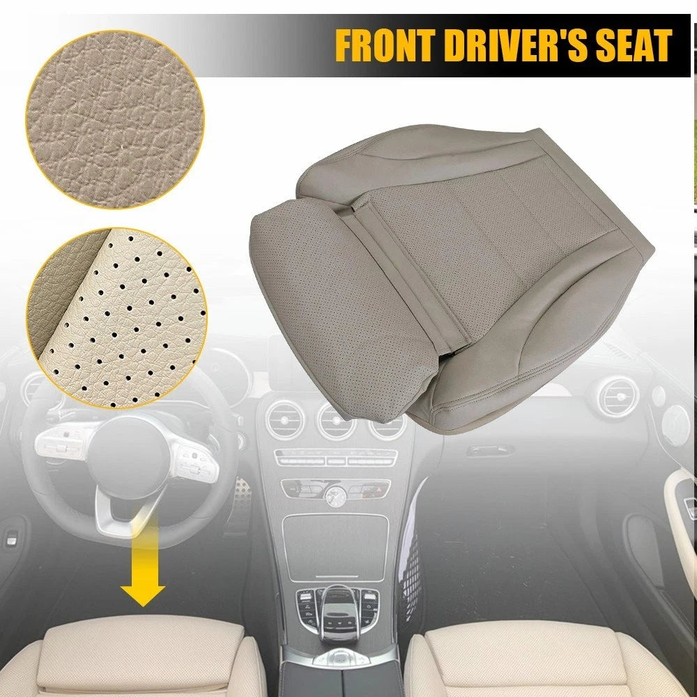 Driver Bottom Tan Leather Seat Cover for Mercedes Benz C300 (2015–2021)