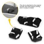 3X Non-Slip Manual Transmission Brake Pedal Pad Covers - Silver EPY