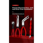 Set of 4 Wire Cutters for Automotive Use, 45# Steel Construction