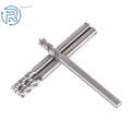 Set of 3 Carbide End Mills for Various Applications (1/8" Flute, 3/8" LOC)