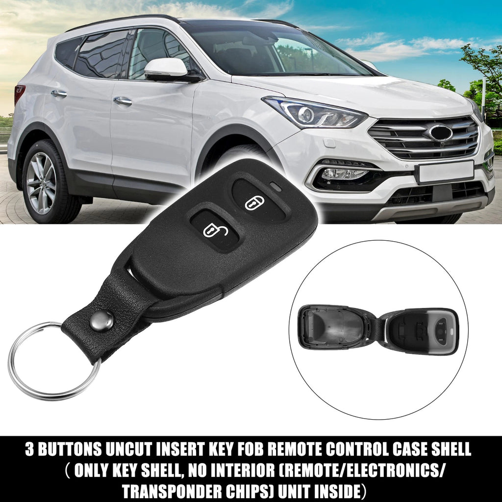 2 Button Keyless Entry Remote Key Shell Cover for Hyundai Kia (No Chip)