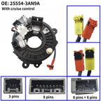 Clock Spring 25554-3AN9A for Nissan Versa (2012–2015) W/ Cruise Control