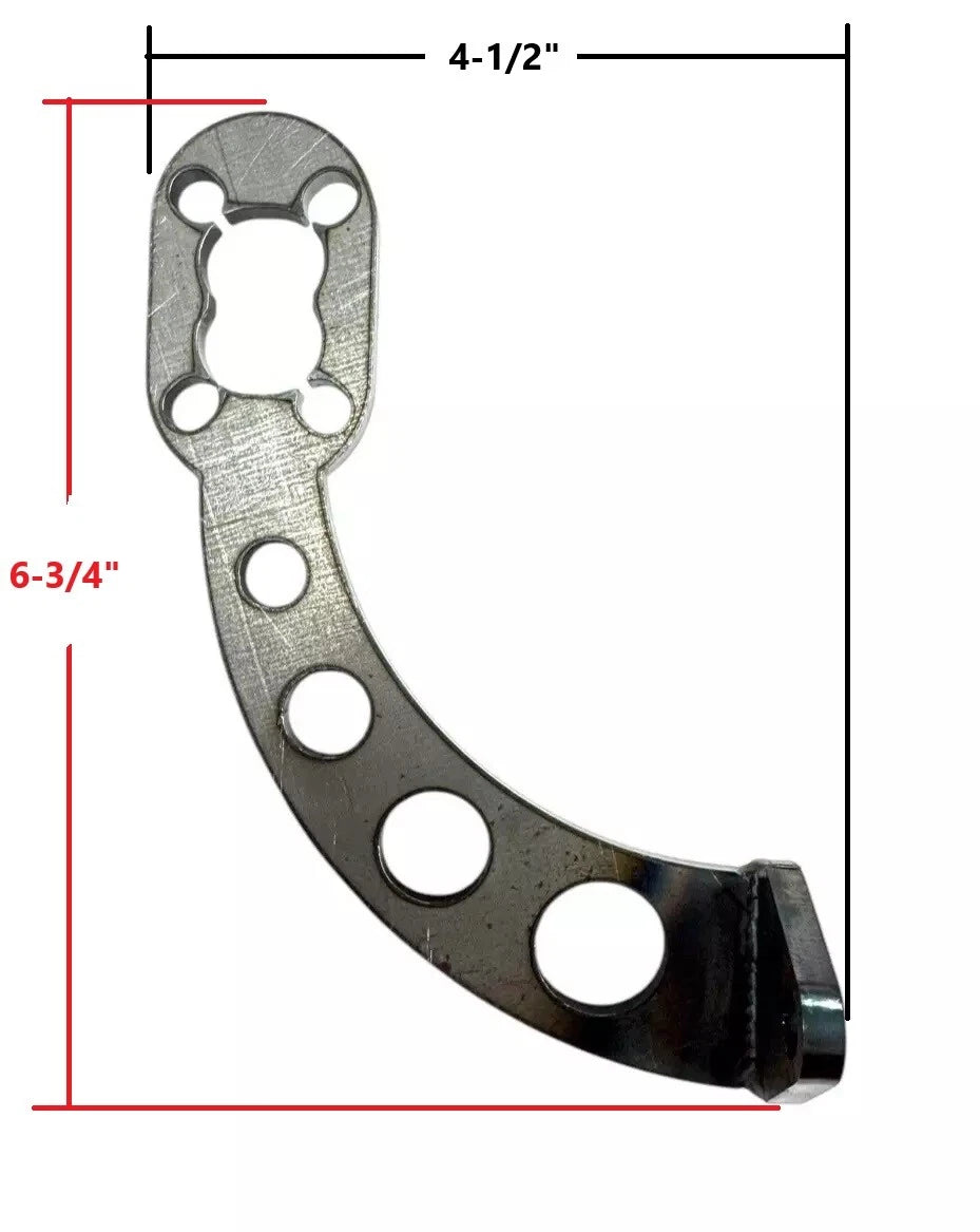 Tail Light Brackets Custom Drilled Curved Steel Pair for Chevy GMC (1940–1953)