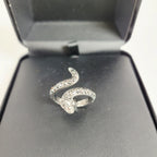 Sterling Silver Snake Ring with Stones for Harley-Davidson (Womens)