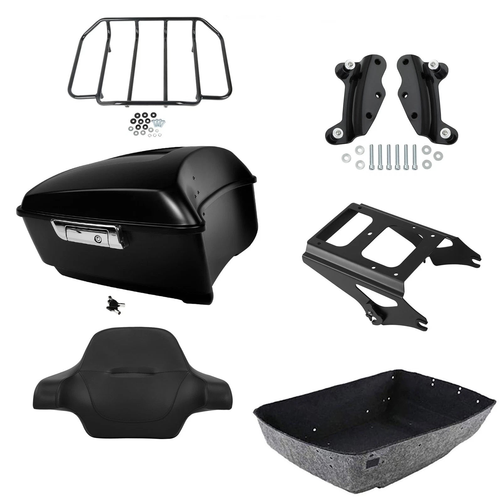 Trunk Backrest Mount Rack for Harley Road Glide (2009–2013)