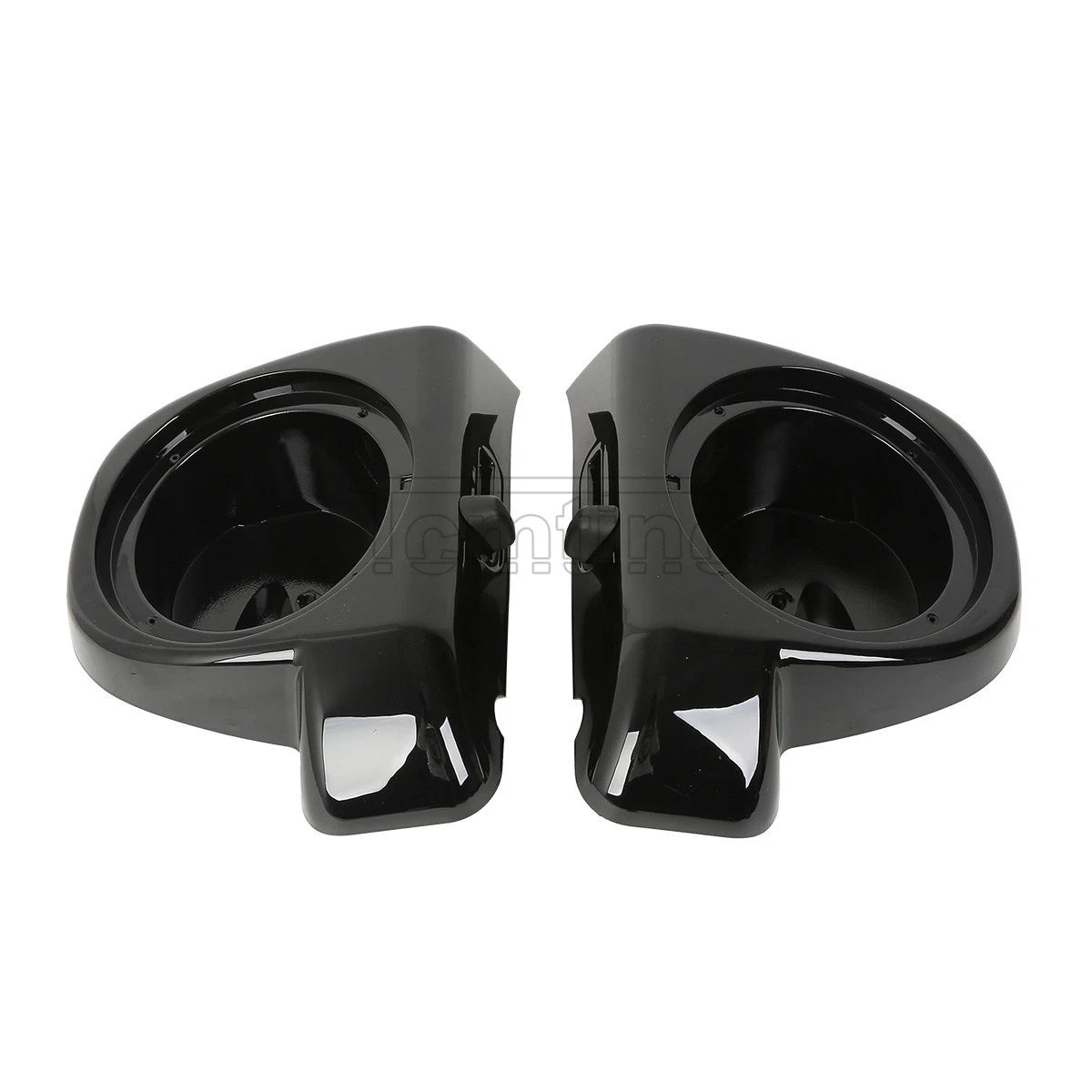 Speaker Pods for Harley Touring (2014–2024) - Black ABS, 6.5" Vented