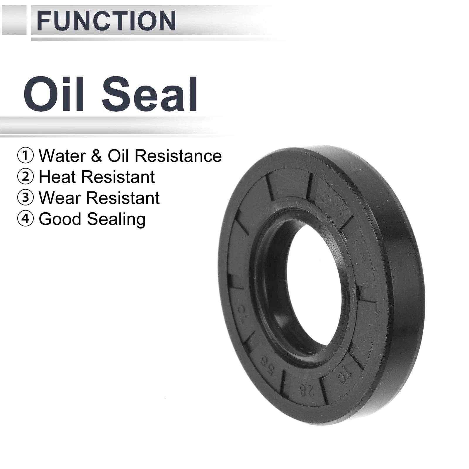 Set of 5 Oil Seal Rotary Shaft Seal TC Ring 28x58x10mm Nitrile Rubber