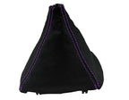 Carbon Fiber Manual Shift Boot Cover for Acura Integra (1994–2001) Purple Stitch