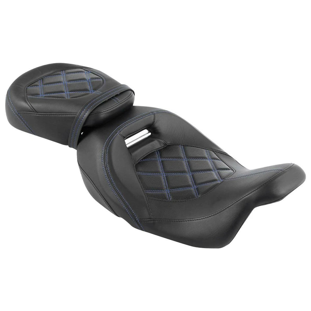 Rider Passenger Seat & Backrest Pad for Harley Touring Electra Glide (2014–2023)