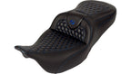 Saddlemen Roadsofa Seat Backrest for Harley Touring (2008–2023) Blue Honeycomb