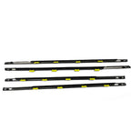 Set of 4 Window Trim Glass Door Belt Rubber Black for Honda Civic (1996–2000)