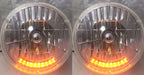7 Inch Crystal Headlights Kit with LED Amber Turn for Dietz Buckets (2) (Fits Dietz)