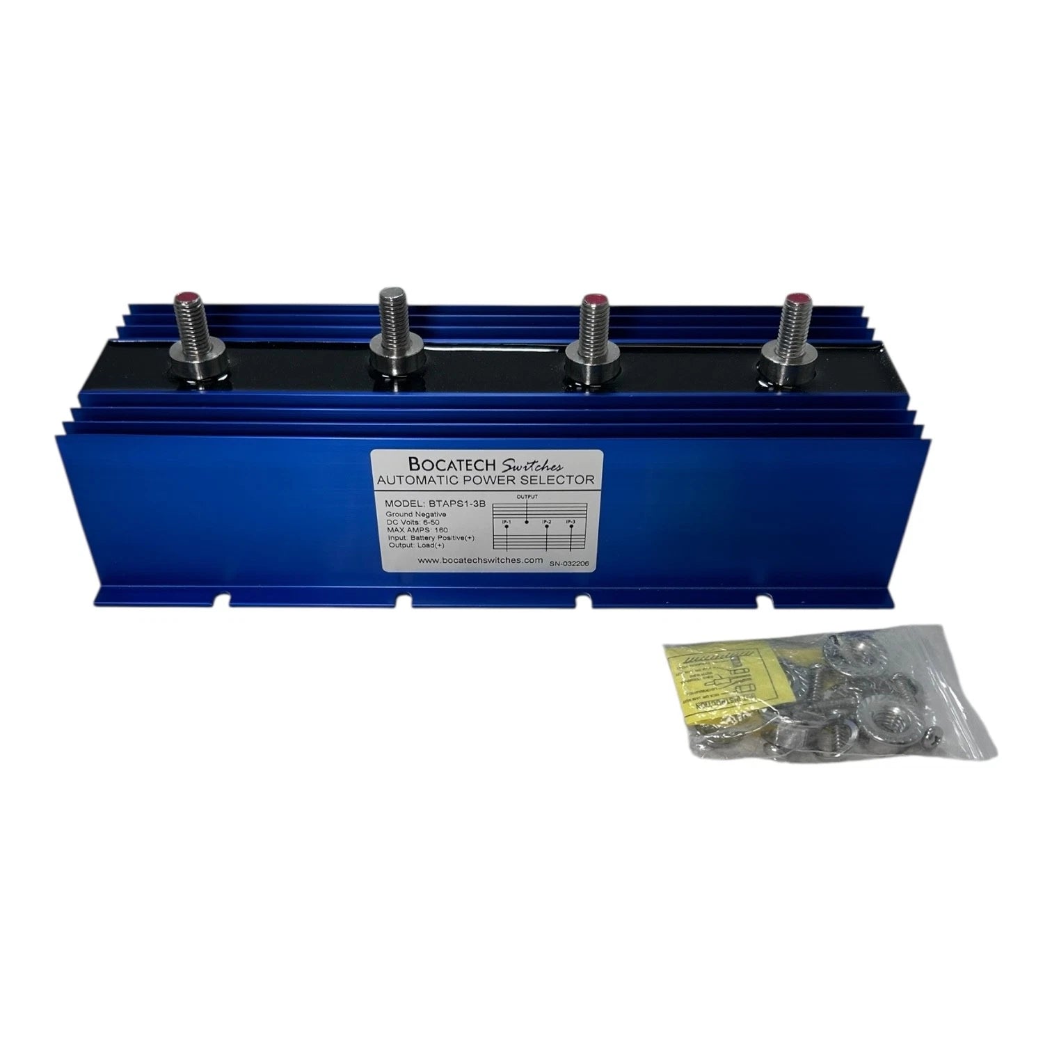 Automatic 3 Battery Selector Switch for Bocatech BTAPS1-3B (DC)