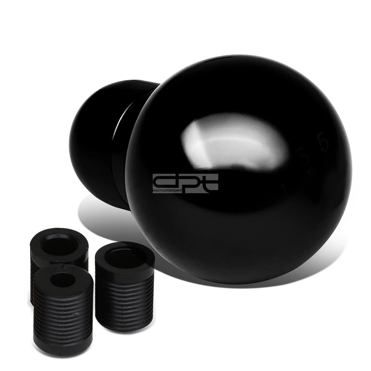 Short Shift Knob for M8/M10/M12 Manual Gear Transmission (Black Billet Aluminum)