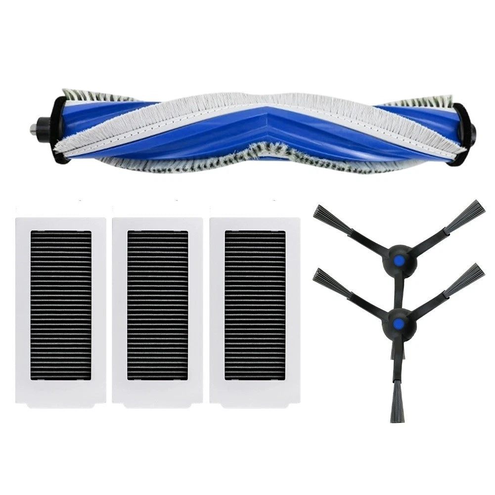 Main Brush & Side Brushes Set for Daily Cleaning (Anti-tangle, Wear-resistant)