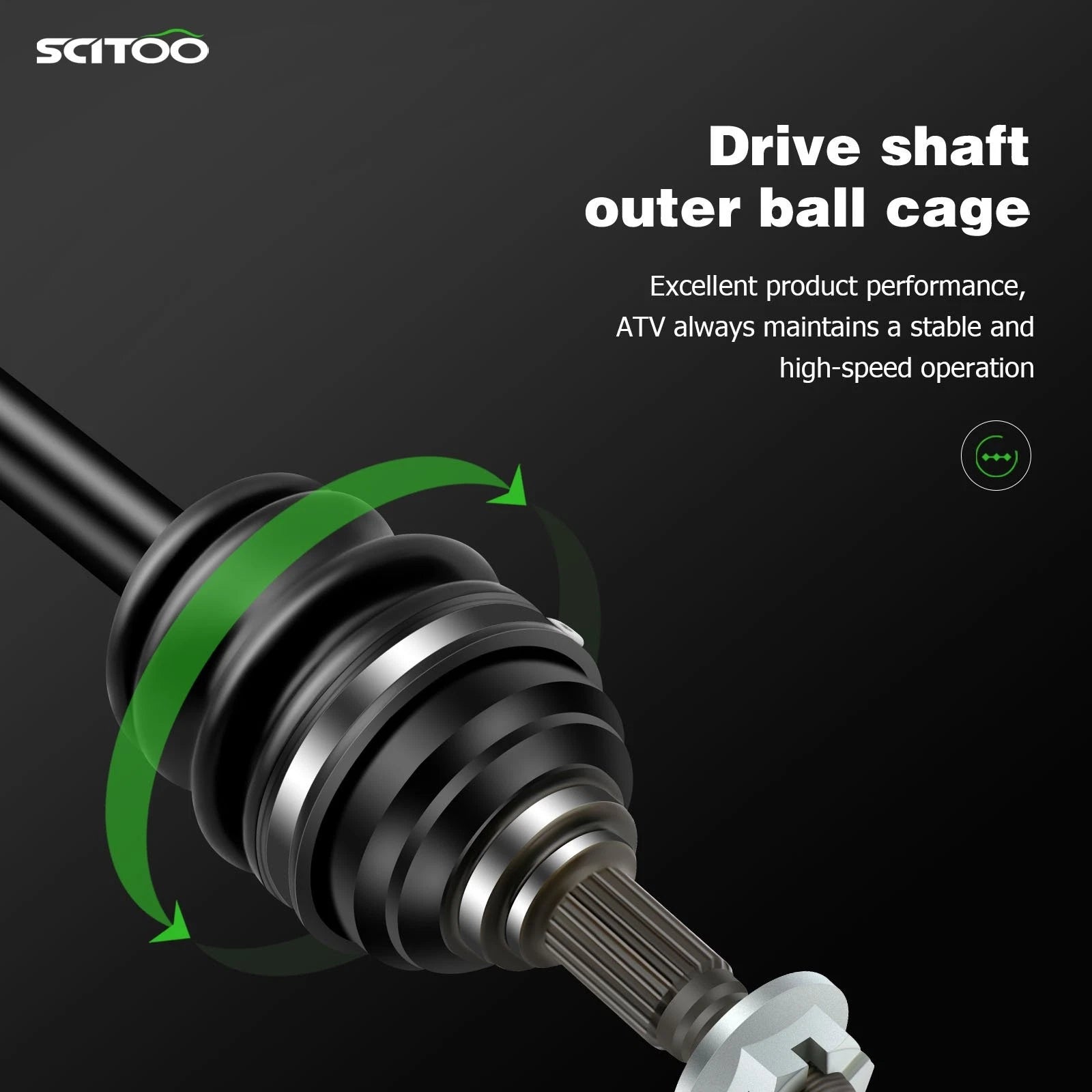 CV Axle Drive Shaft Set of 2 for Arctic Cat 250 300 (2002–2004)