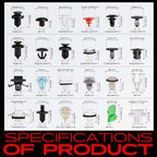 240Pcs Trim Clip Retainer Kit for Honda CR-V (2007-2011)