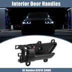 Front Left Driver Side Interior Door Handle for Hyundai Veracruz (2007–2012) Black