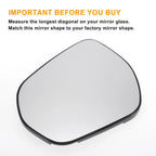 Left Side Heated Convex Mirror Glass for Ford Fiesta (2017–2023)