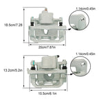 Set of 4 Brake Calipers with Bracket for Toyota Sienna (2004-2010)