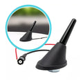 3cm Metal Black Short Rod Roof Antenna + Base & Adapter for Car SUV (N/A)